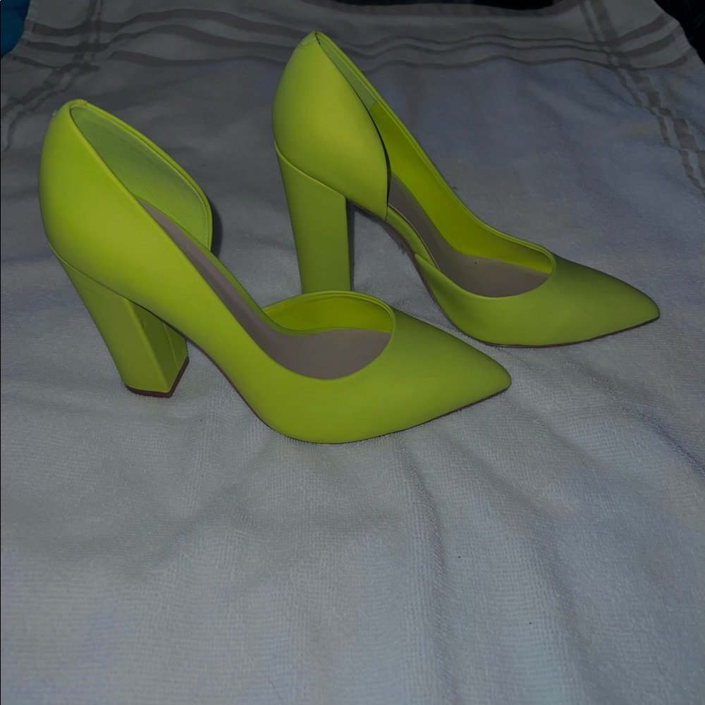 Neon Green Aldo Heels